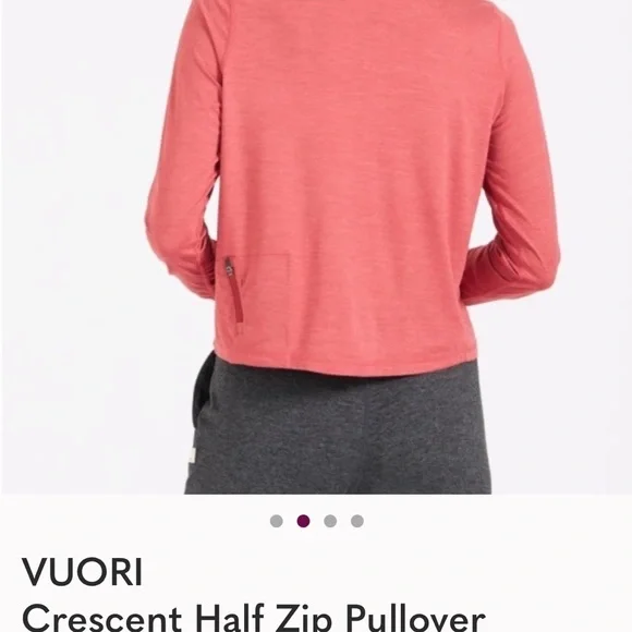 Vuori Cresent 1/2 Zip Long Sleeve Pullover, S - Picture 8 of 8